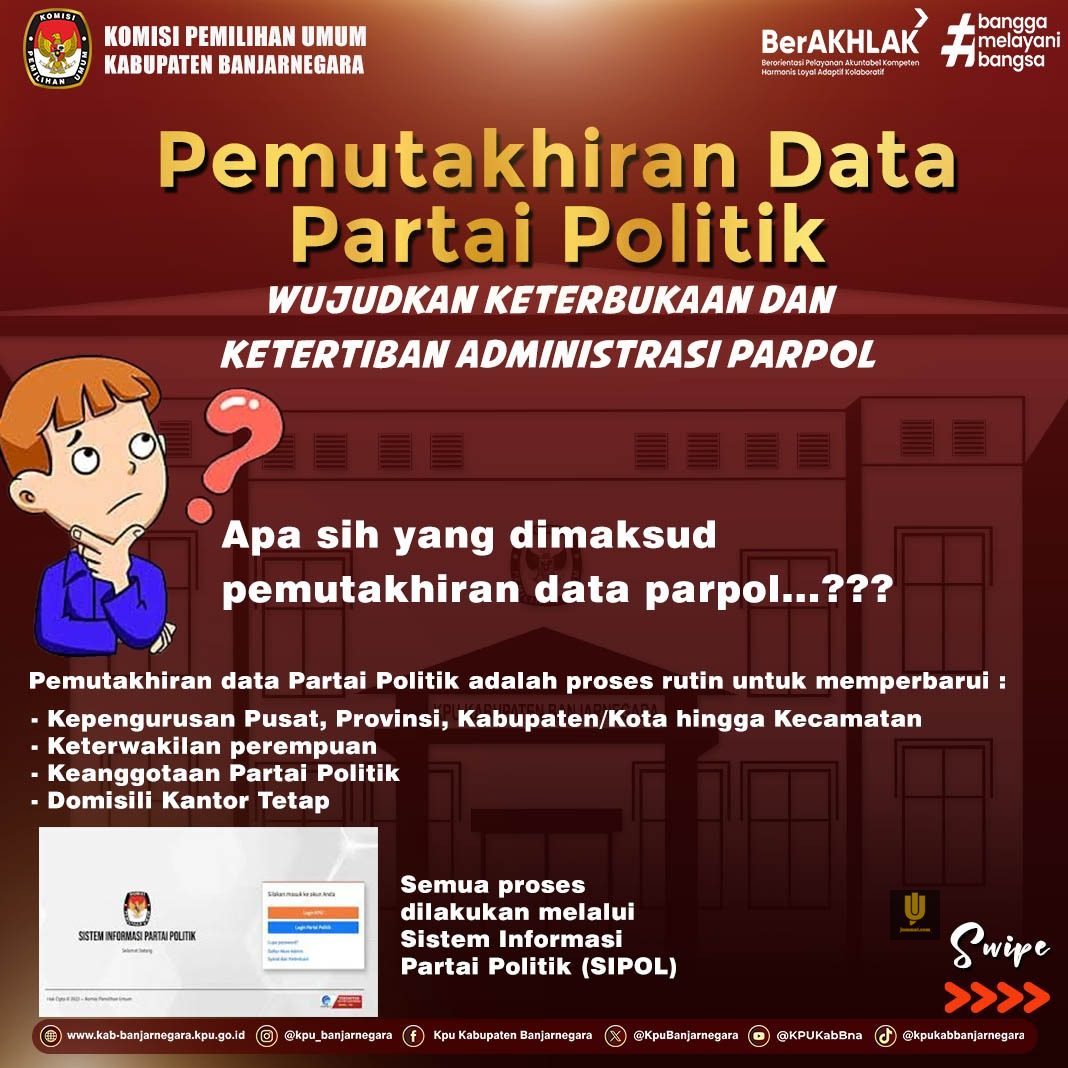 Pemutakhiran Data Partai Politik